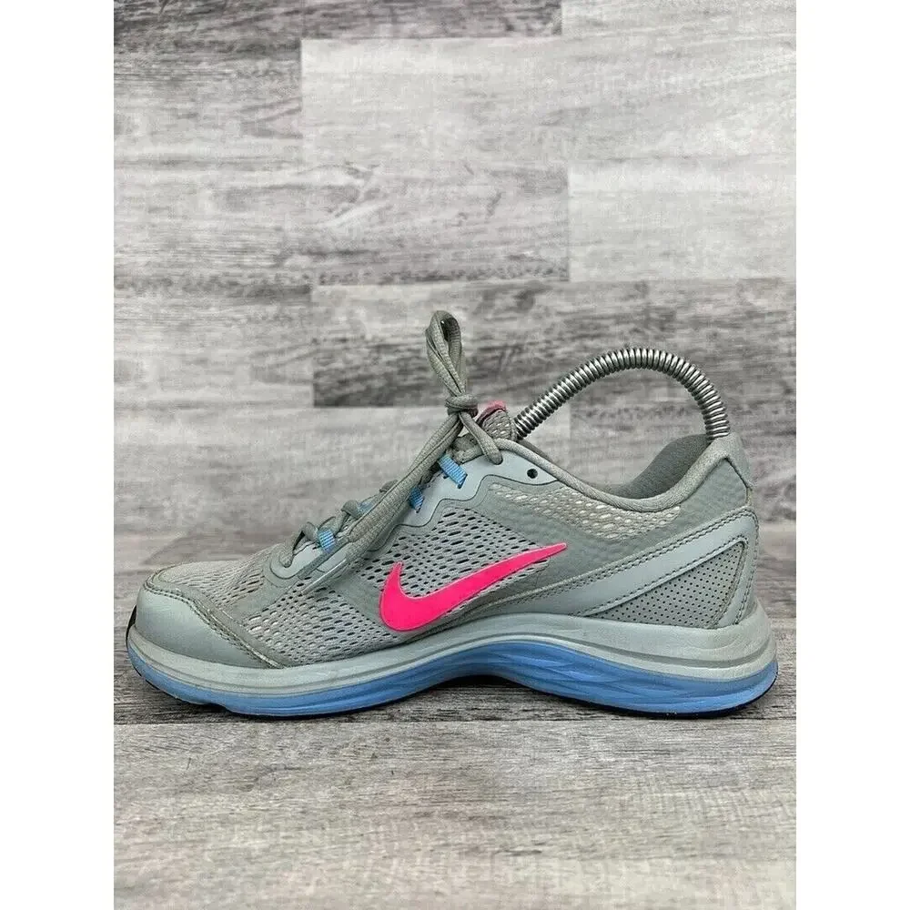 Nike Womens Dual Fusion Running Shoes - Size 6.5 Gray & Pink